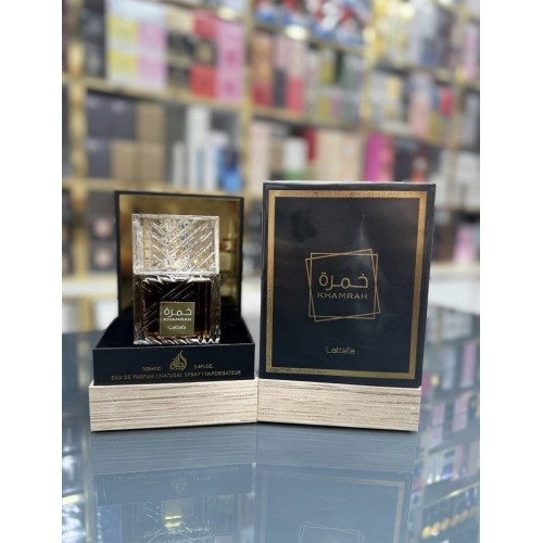 Парфум Lattafa Perfumes Khamrah Parfum 100 мл (з магнітною стрічкою) (люкс копія) — вигляд збоку