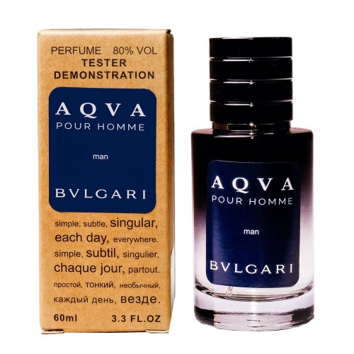 Мини парфюм Bvlgari Aqva Pou Homme 60 мл (тестер LUX)
