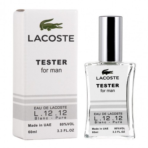 Мини парфюм Eau De Lacoste L.12.12: Blanc 60мл (тестер белый)