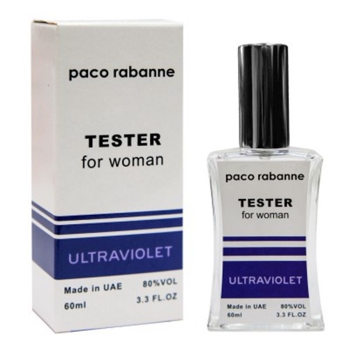 Мини парфюм PACO RABANNE ULTRAVIOLET Woman 60 мл (тестер белый)
