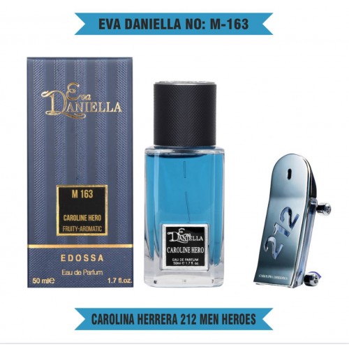 Міні парфум EVA DANIELLA NO: M-163 CAROLINA HERRERA 212 MEN HEROES 50 мл (edossa)