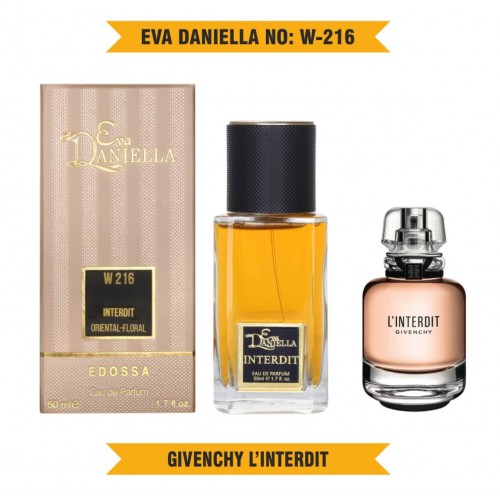 Міні парфум EVA DANIELLA NO: W-216 GIVENCHY L’INTERDIT 50 мл (edossa)