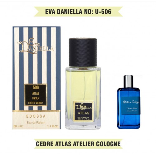 Мини парфюм EVA DANIELLA NO: U-506 ATELIER COLOGNE CEDRE ATLAS 50 мл (edossa)