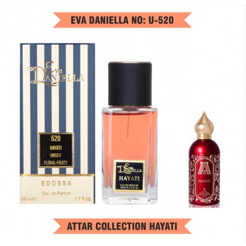Мини парфюм EVA DANIELLA NO: U-520 ATTAR COLLECTION HAYATI 50 мл (edossa)