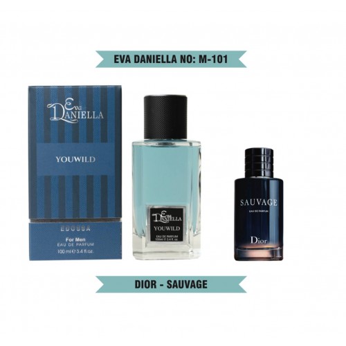 Мини парфюм EVA DANIELLA NO: M-101 Christian Dior Sauvage 100 мл (edossa)