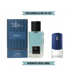 Мини парфюм EVA DANIELLA NO: M 123 GIVENCHY BLUE LABEL 100 мл (edossa)