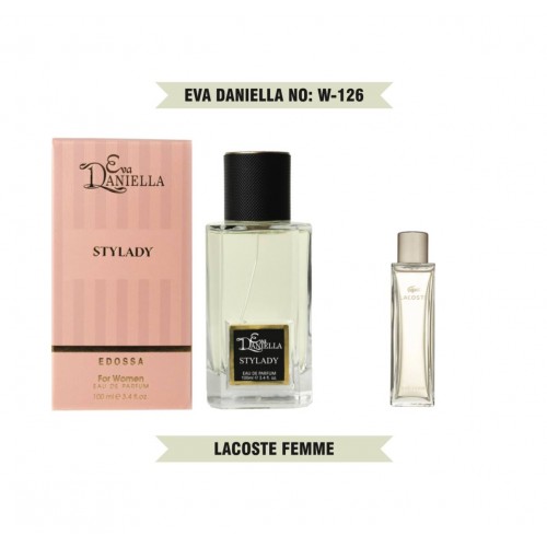 Мини парфюм EVA DANIELLA NO: W-126 Lacoste Pour Femme 100 мл (edossa)