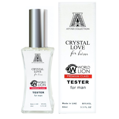 Мини парфюм ATTAR CRYSTAL LOVE FOR HIM 60 мл (premium class world lion)