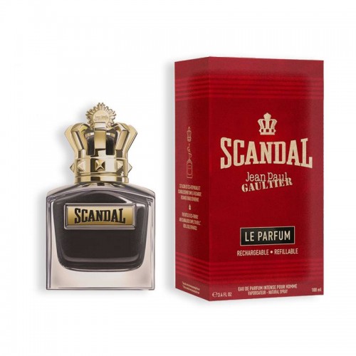 Парфюм JEAN PAUL GAULTIER SCANDAL Pour Homme le Parfum Rachargeable refillable 100 мл (примятые ) (с магнитной лентой) (люкс копия)