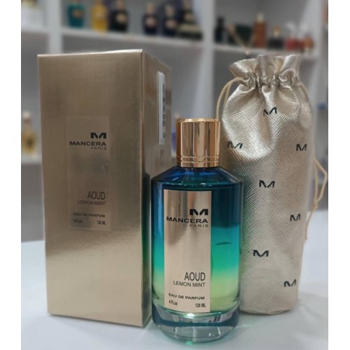 Парфум Mancera Aoud Lemon Mint 120 мл (з магнітною стрічкою) (люкс копія) — вигляд збоку