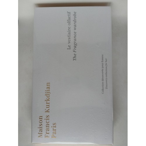 Набор мини парфюмов Maison Francis Kurkdjian Le vestiaire olfactif pour femme Coffret découverte (11мл* 8 шт) — вид сбоку