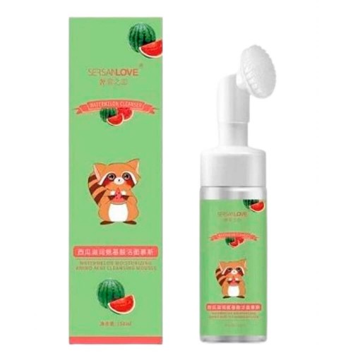 Пенка-мусс для умывания SERSANLOVE Watermelon Amino Acid Cleanser Mousse с экстрактом арбуза 150 мл