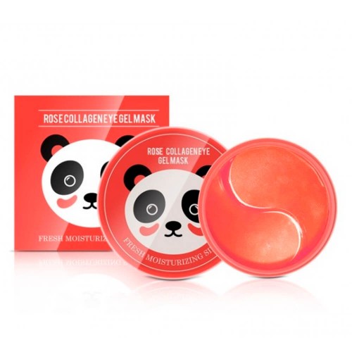 Гидрогелевые патчи SERSANLOVE Rose Collagen Eye Gel Mask с экстрактом розы и коллагеном 60 шт