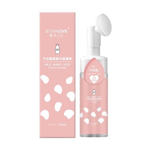 Пенка-мусс для умывания SERSANLOVE Milk Amino Acid Cleanser Mousse с экстрактом молока 150 мл