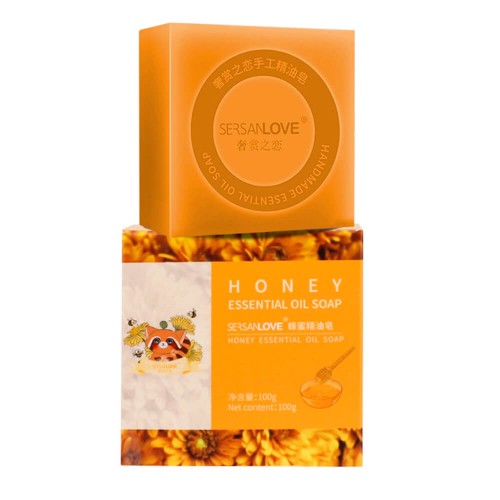 Мыло ручной работы SERSANLOVE Honey Essential Oil Soap с эфирным маслом меда 100 гр