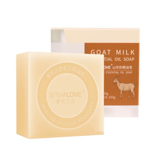 Мыло ручной работы SERSANLOVE Goats Milk Essential Oil Soap с эфирным маслом козьего молока 100 гр