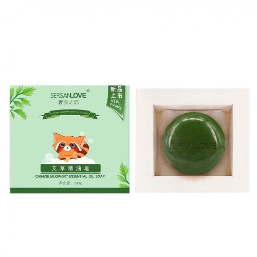 Мыло SERSANLOVE Chinese Mugwort Essential Oil Soap с эфирным маслом полыни 100 гр