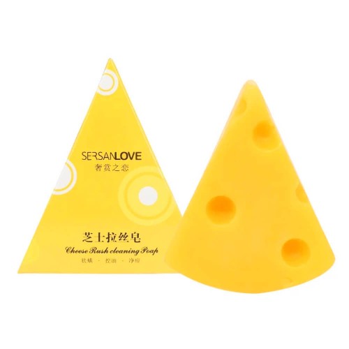 Натуральное мыло SERSANLOVE Cheese Rush Cleaning Poap с молочными протеинами и эфирными маслами 60 гр