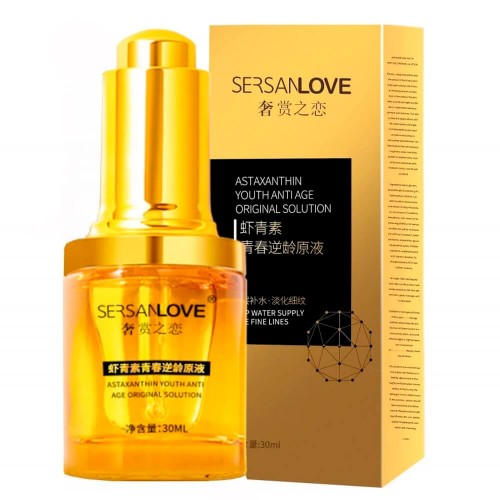 Антивозрастная сыворотка для лица SERSANLOVE Astaxanthin Youth Anti Age Original Solution с астаксантином 30 мл