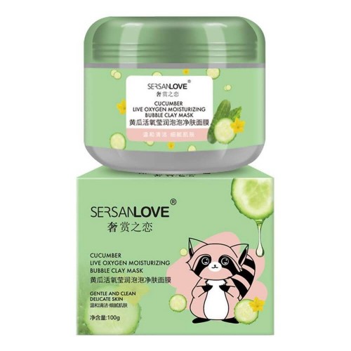 Маска для лица SERSANLOVE Cucumber Bubble Mask с экстрактом огурца 100 гр
