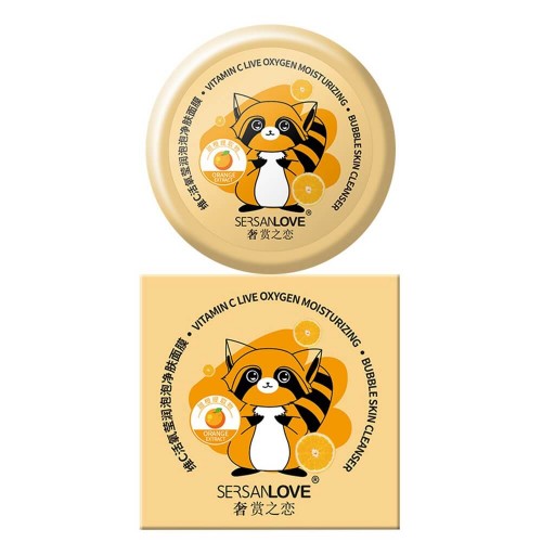 Маска для лица SERSANLOVE Vitamin C Bubble Mask с экстрактом апельсина 100 гр