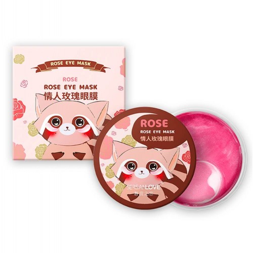 Гидрогелевые патчи под глаза SERSANLOVE Rose Eye Mask c экстрактом цветков розы 60 шт
